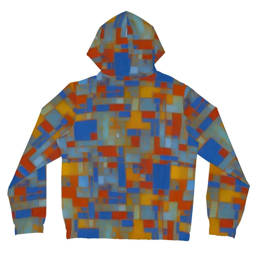 Modernist Current on Women's Full-Zip Hoodie — Back