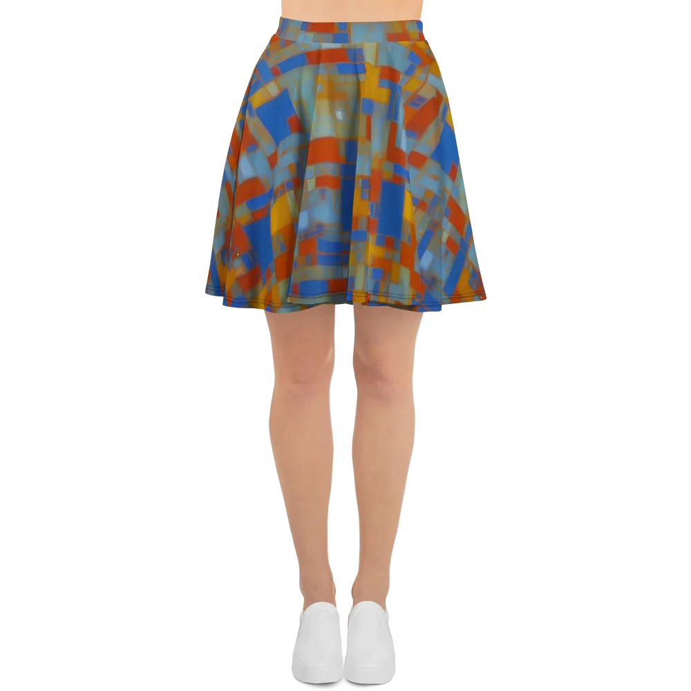 Modernist Current on Skater Skirt — Front