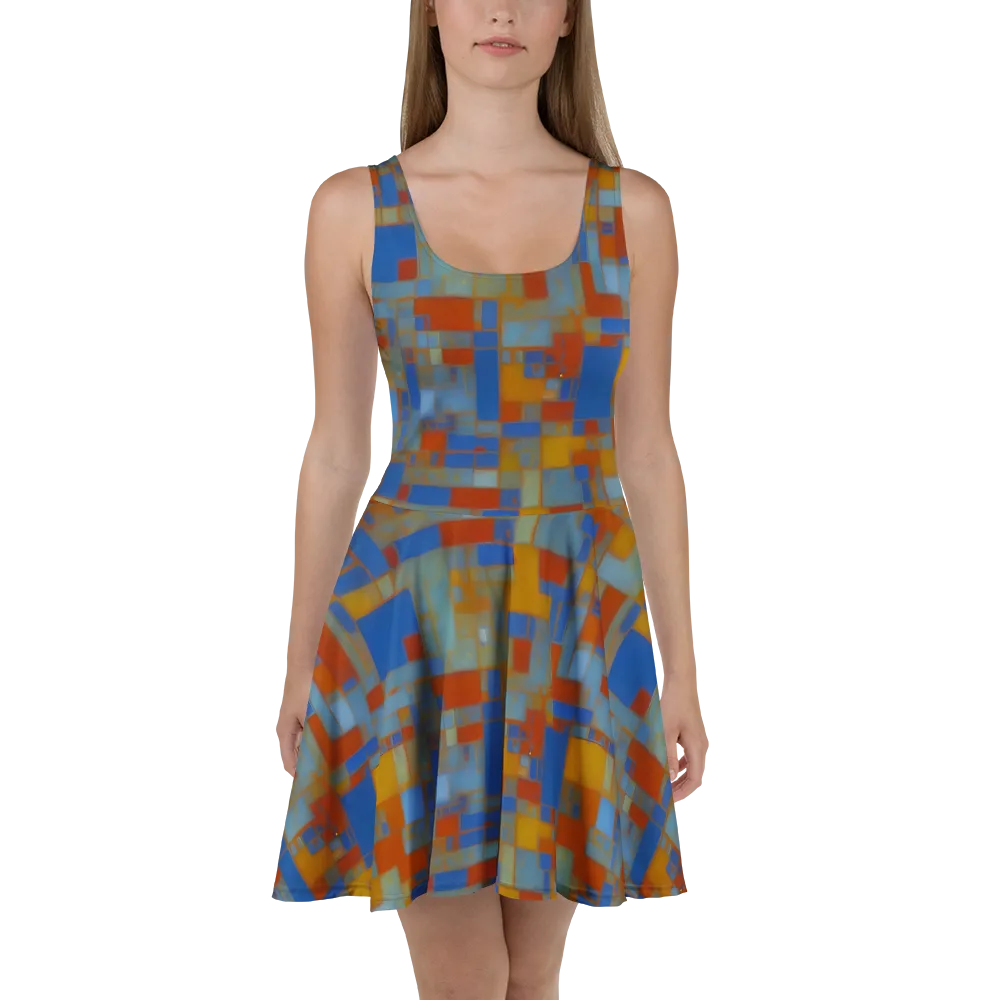 Modernist Current on Skater Dress — Front