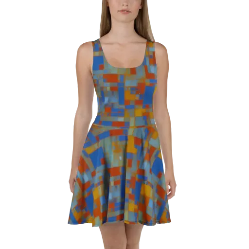 Modernist Current on a Skater Dress