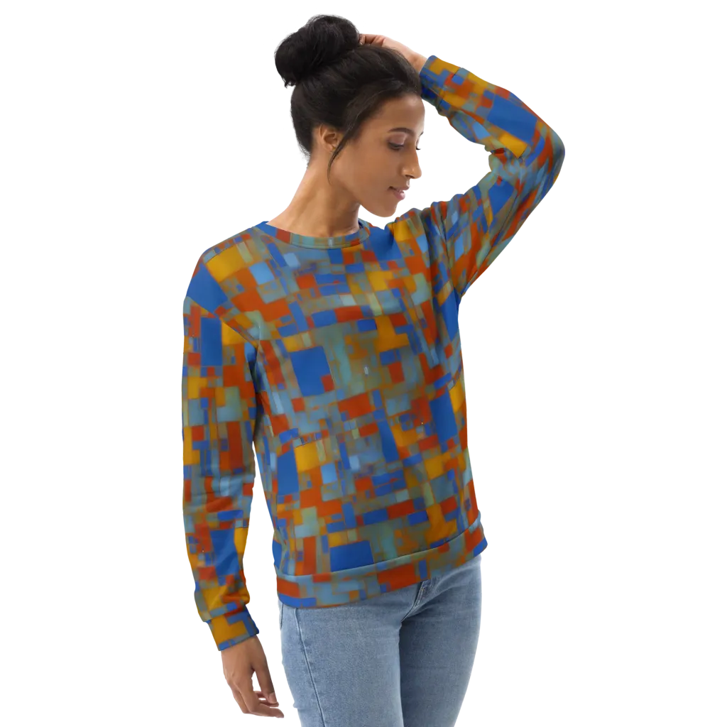 Modernist Current on Sweatshirt — Right Front