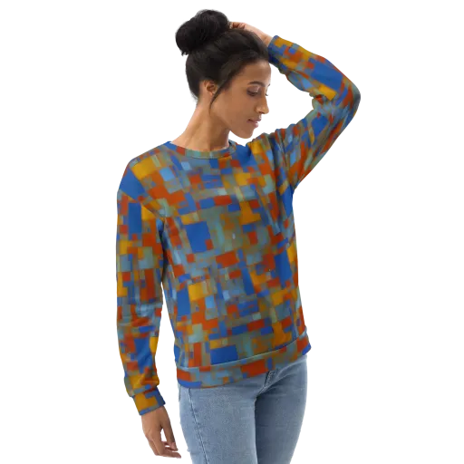Modernist Current on a Sweatshirt