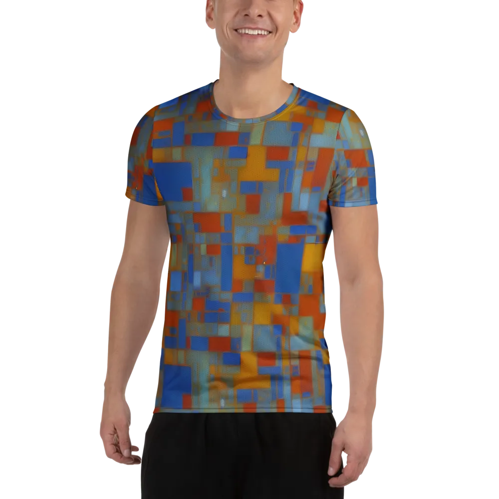 Modernist Current on Men's Athletic T-Shirt — Front