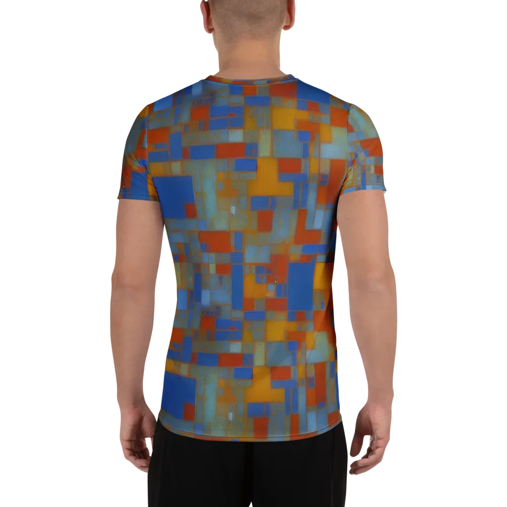 Modernist Current on Men's Athletic T-Shirt — Back
