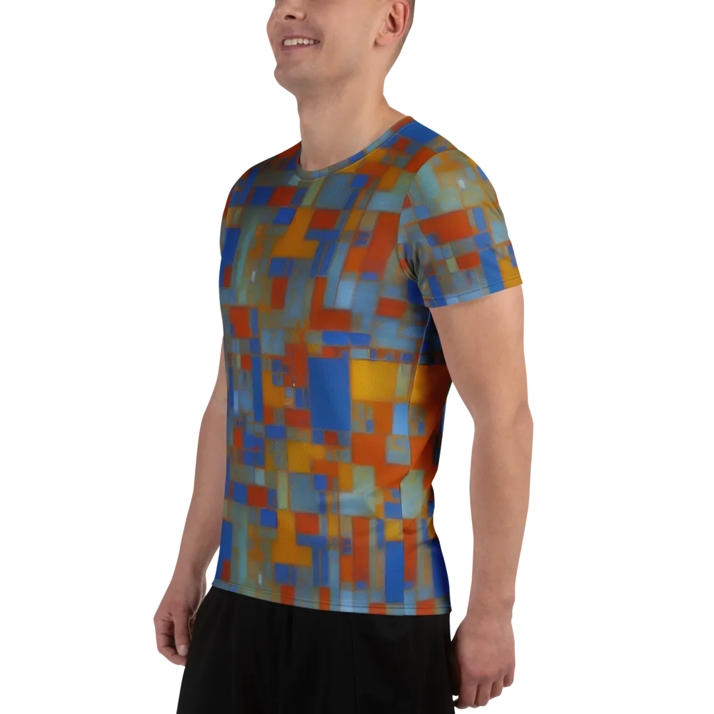 Modernist Current on Men's Athletic T-Shirt — Left