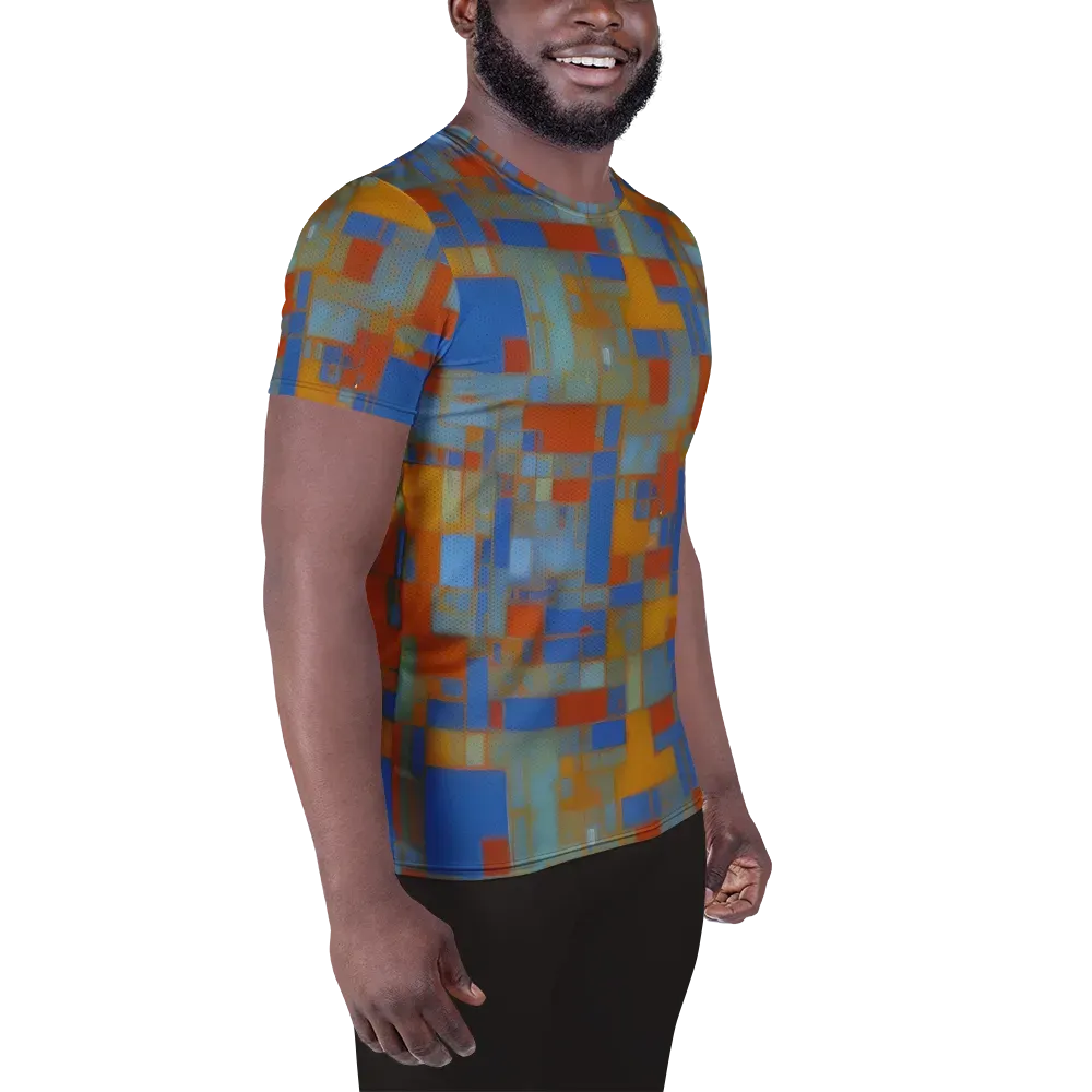 Modernist Current on Men's Athletic T-Shirt — Right