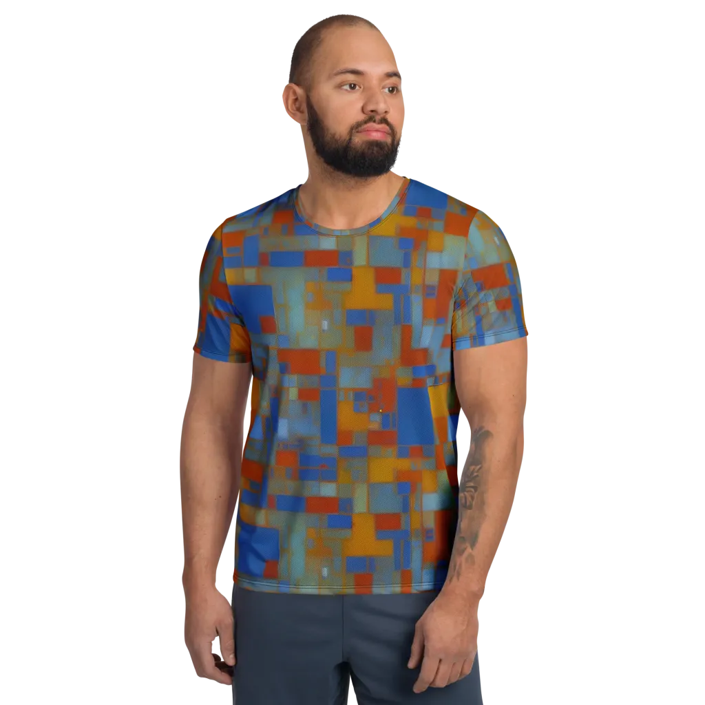 Modernist Current on Men's Athletic T-Shirt — Front