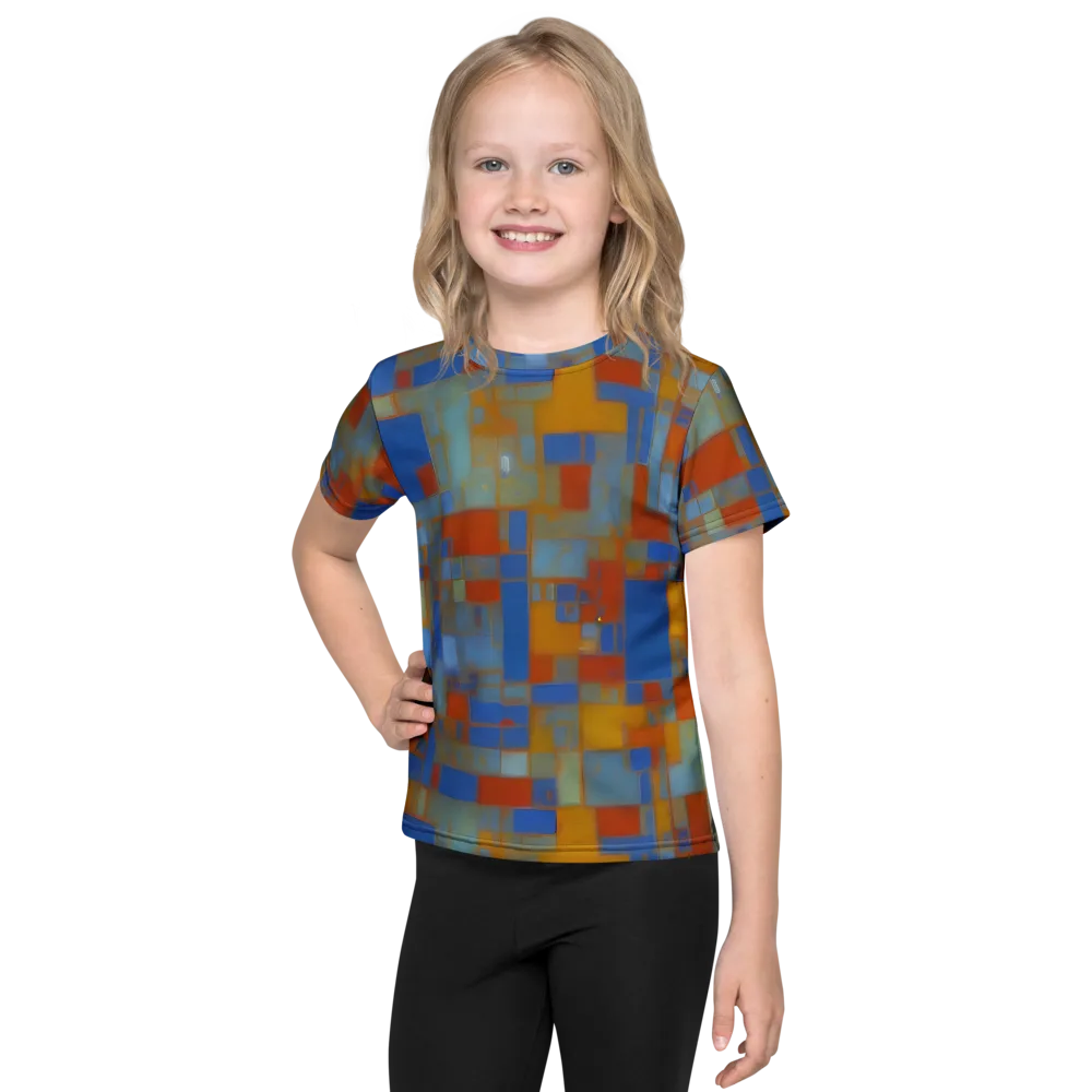 Modernist Current on Kids Crew Neck T-Shirt — Front