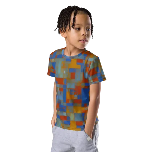 Modernist Current on a Kids Crew Neck T-Shirt