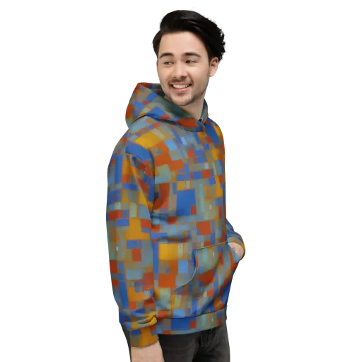 Modernist Current on a Hoodie