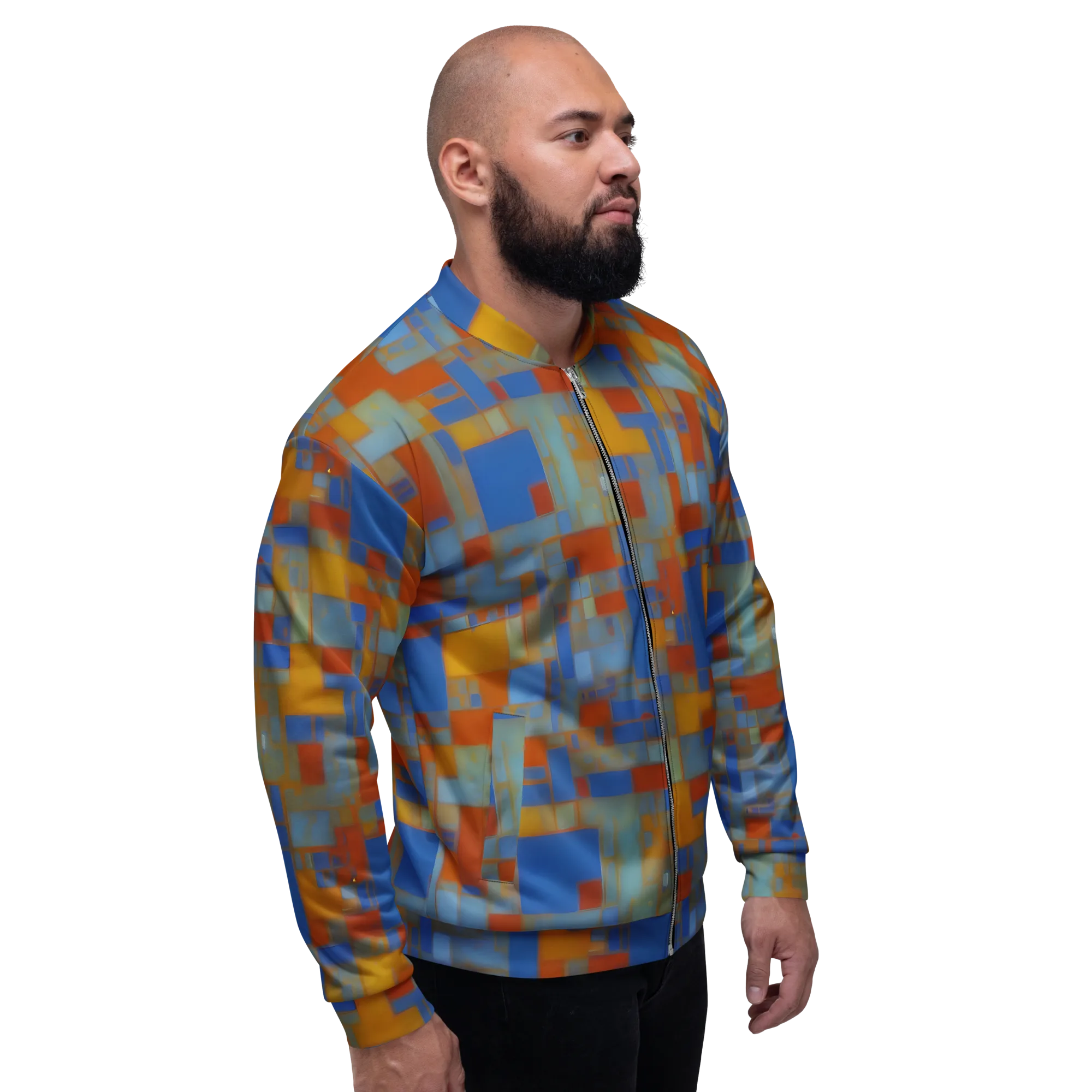 Modernist Current on Bomber Jacket — Right