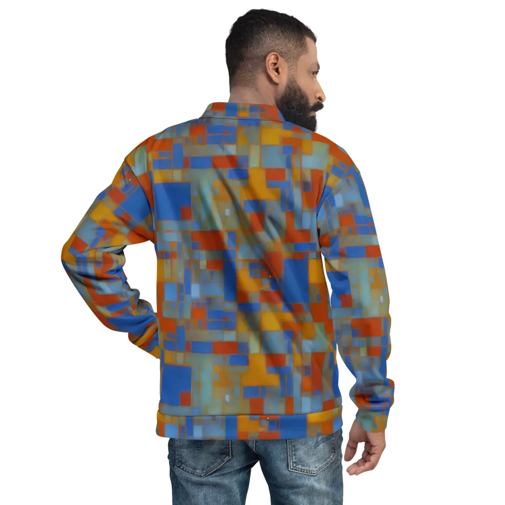 Modernist Current on Bomber Jacket — Back