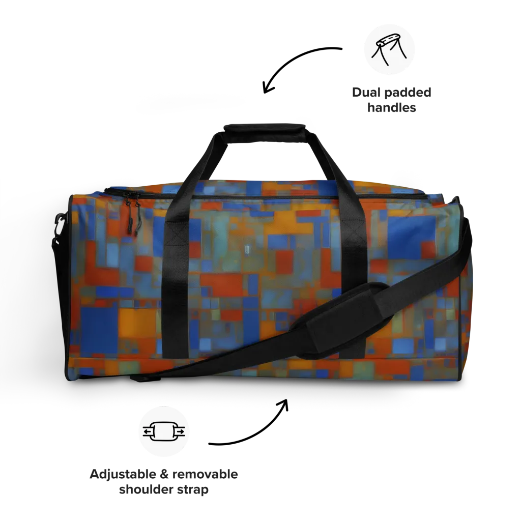 Modernist Current on Duffle Bag — Front