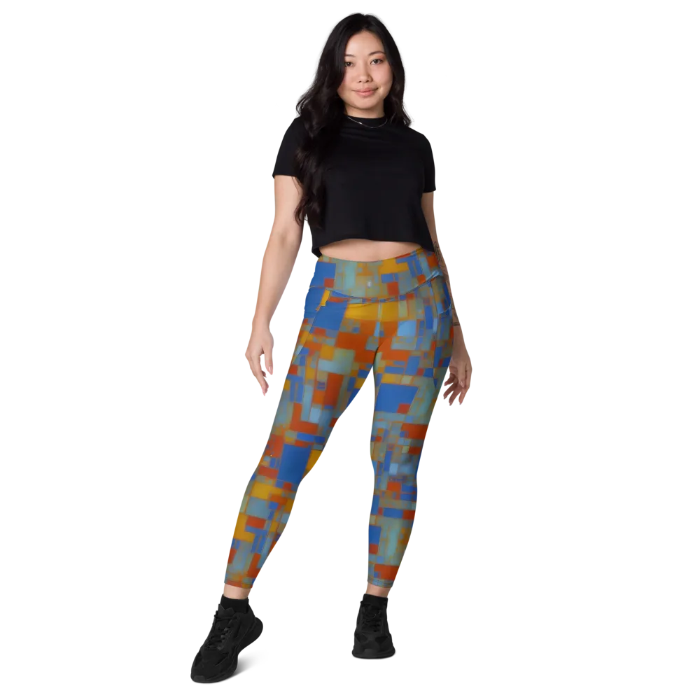 Modernist Current on Leggings with Pockets — Front