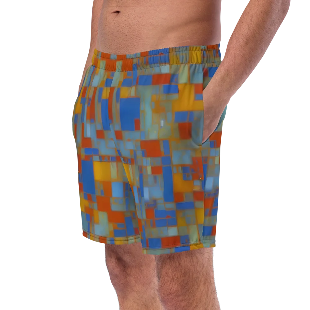 Modernist Current on Swim Trunks — Left Front