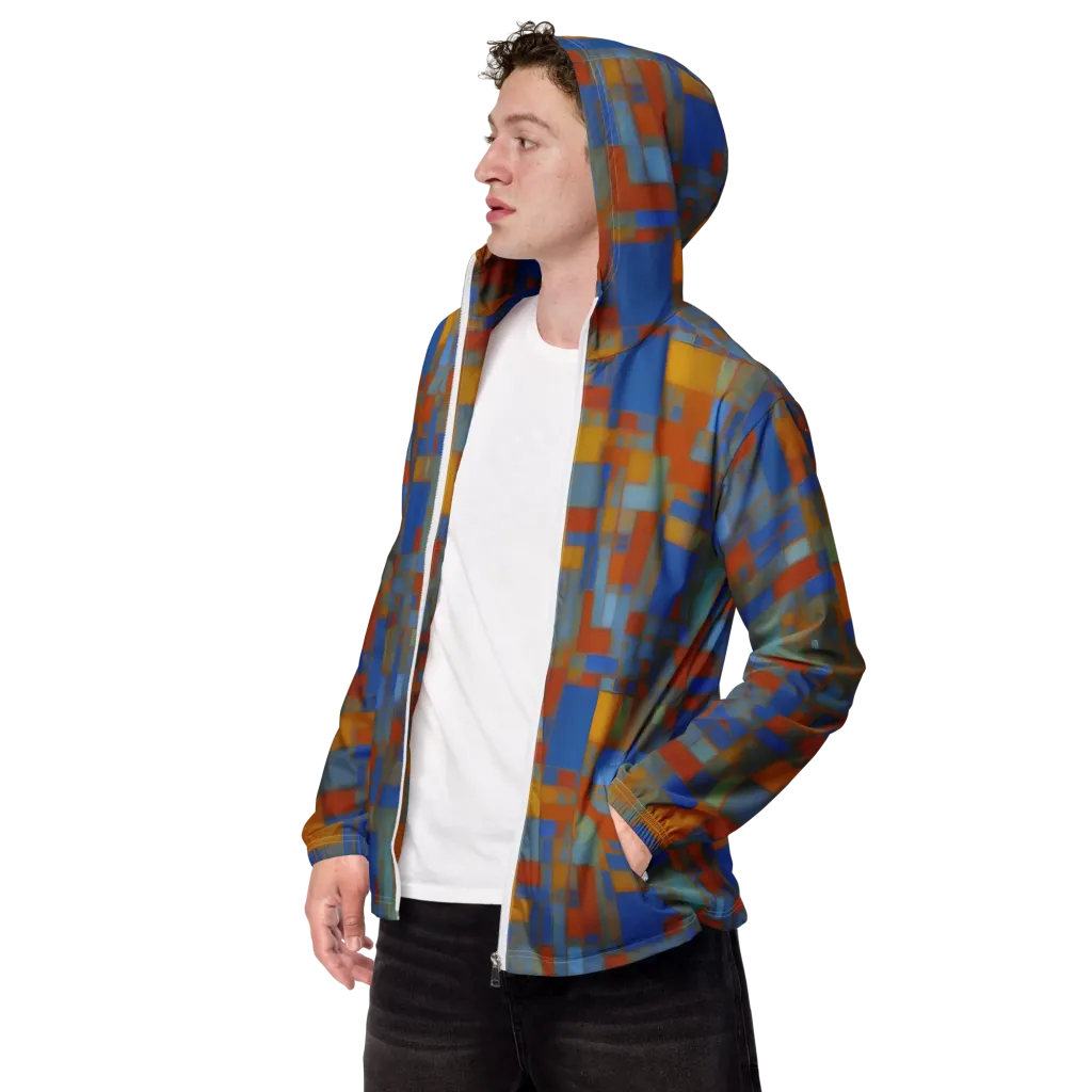 Modernist Current on Men's Windbreaker — Left Front
