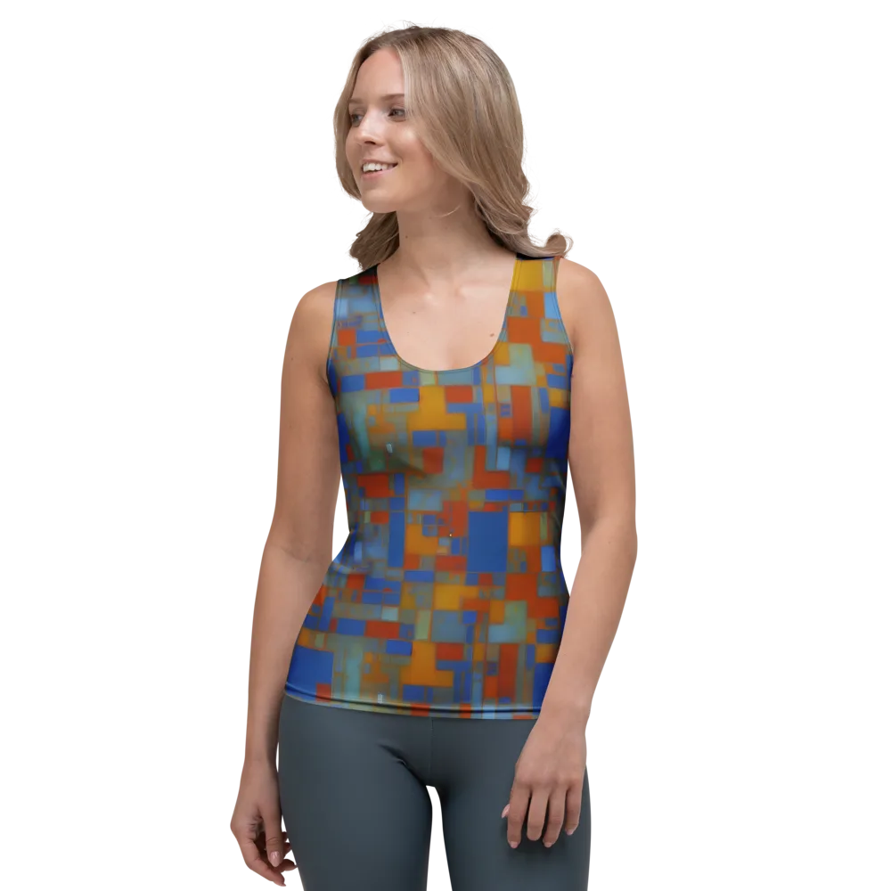 Modernist Current on Women's Tank Top — Front