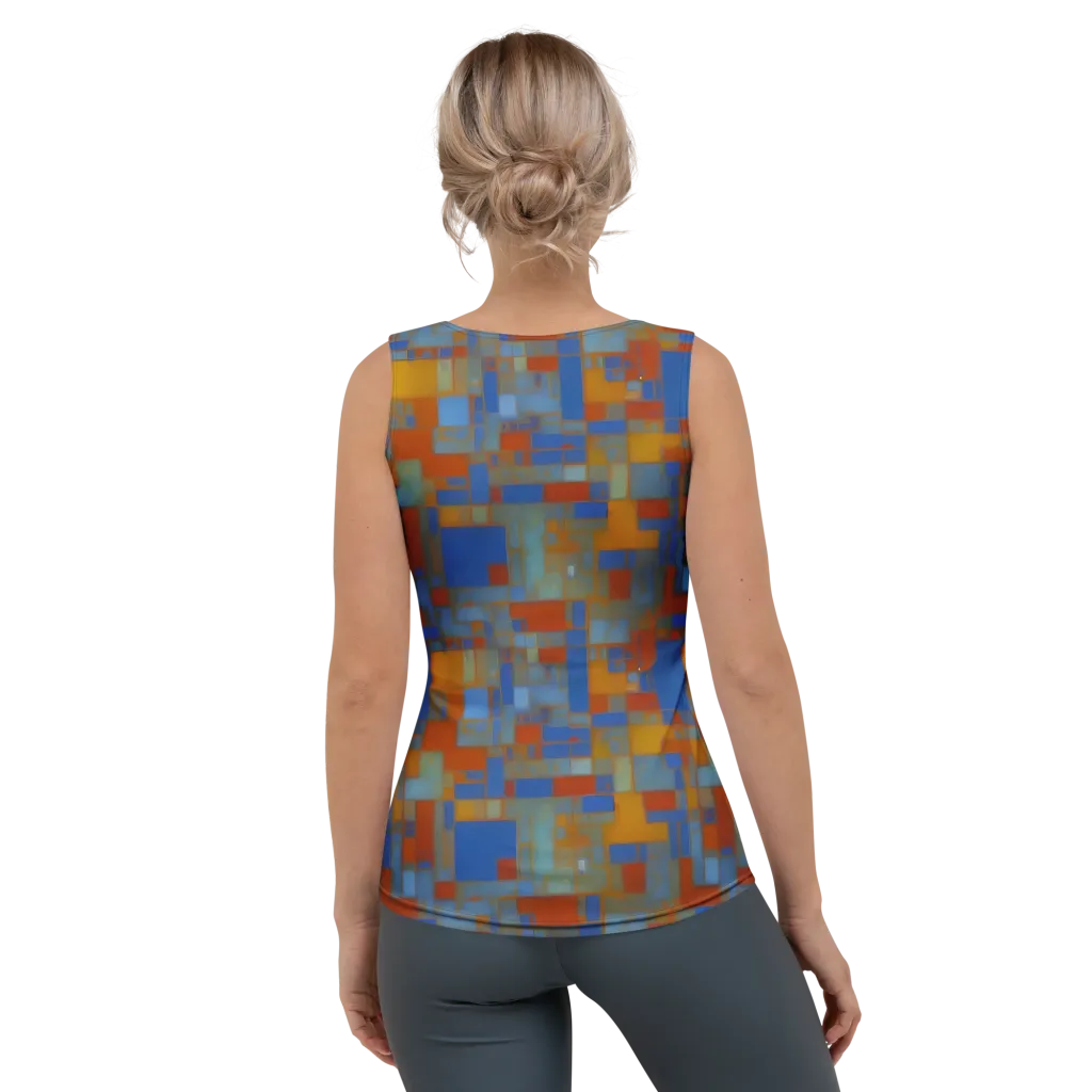 Modernist Current on Women's Tank Top — Back