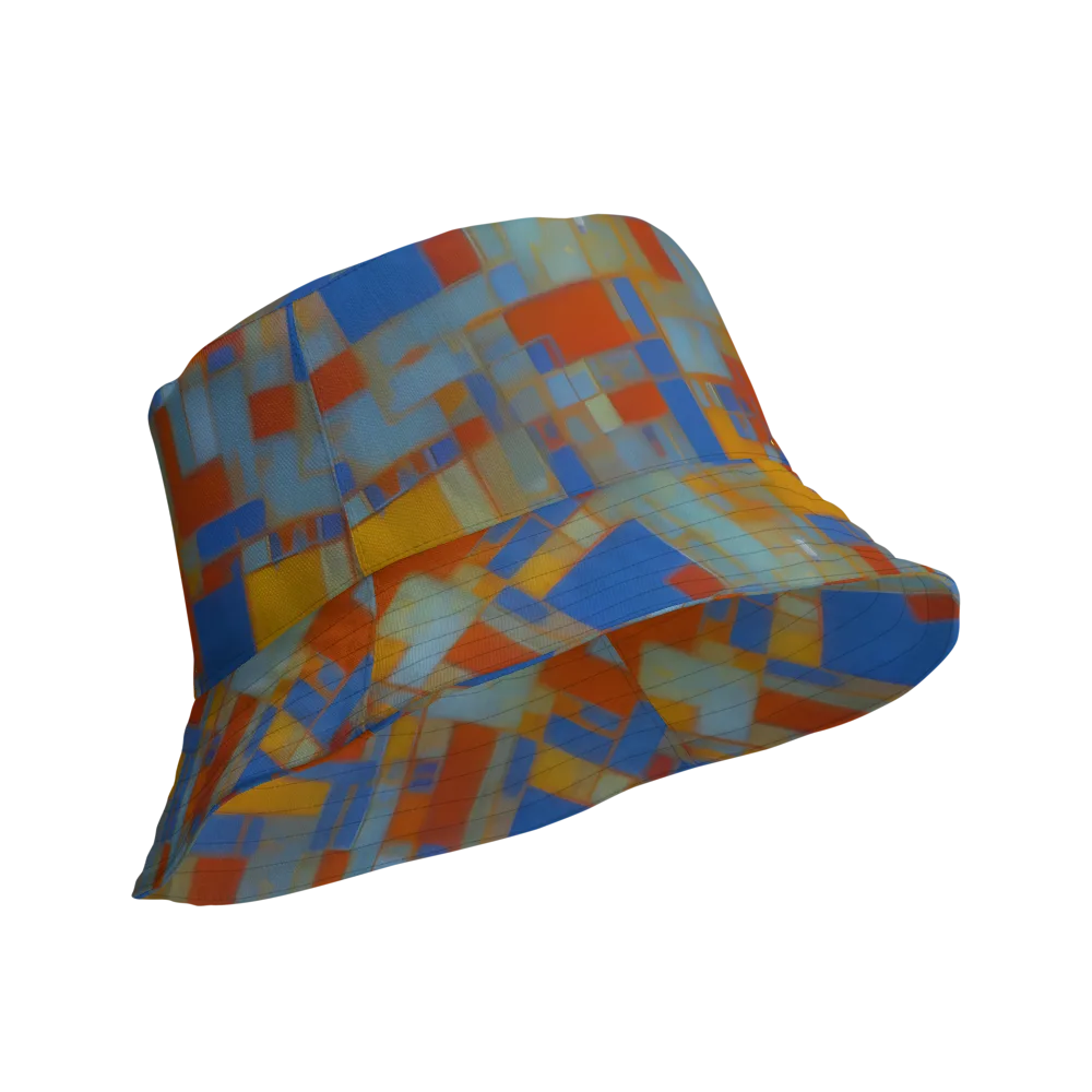 Modernist Current on Reversible Bucket Hat — Product details Outside