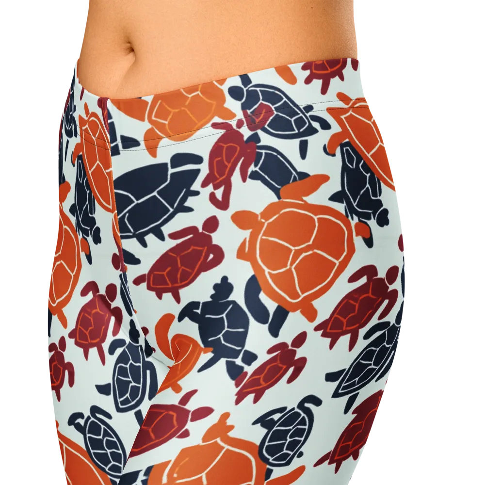Carapace Parade on Capri Leggings — Zoomed-in
