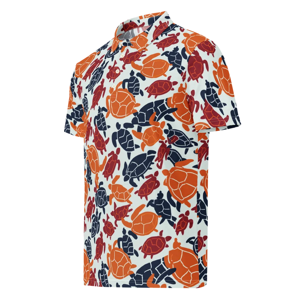 Carapace Parade on Men's Slim Fit Polo Shirt — Left Front