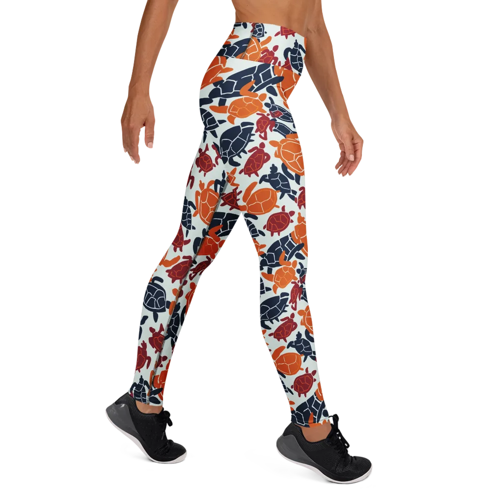 Carapace Parade on Yoga Leggings — Right