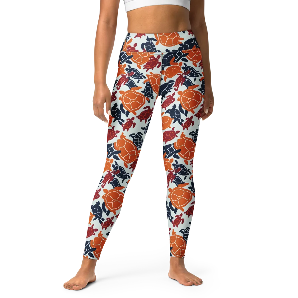 Carapace Parade on Yoga Leggings — Front