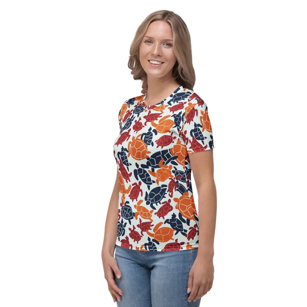 Carapace Parade on Women's Crew Neck T-Shirt — Left