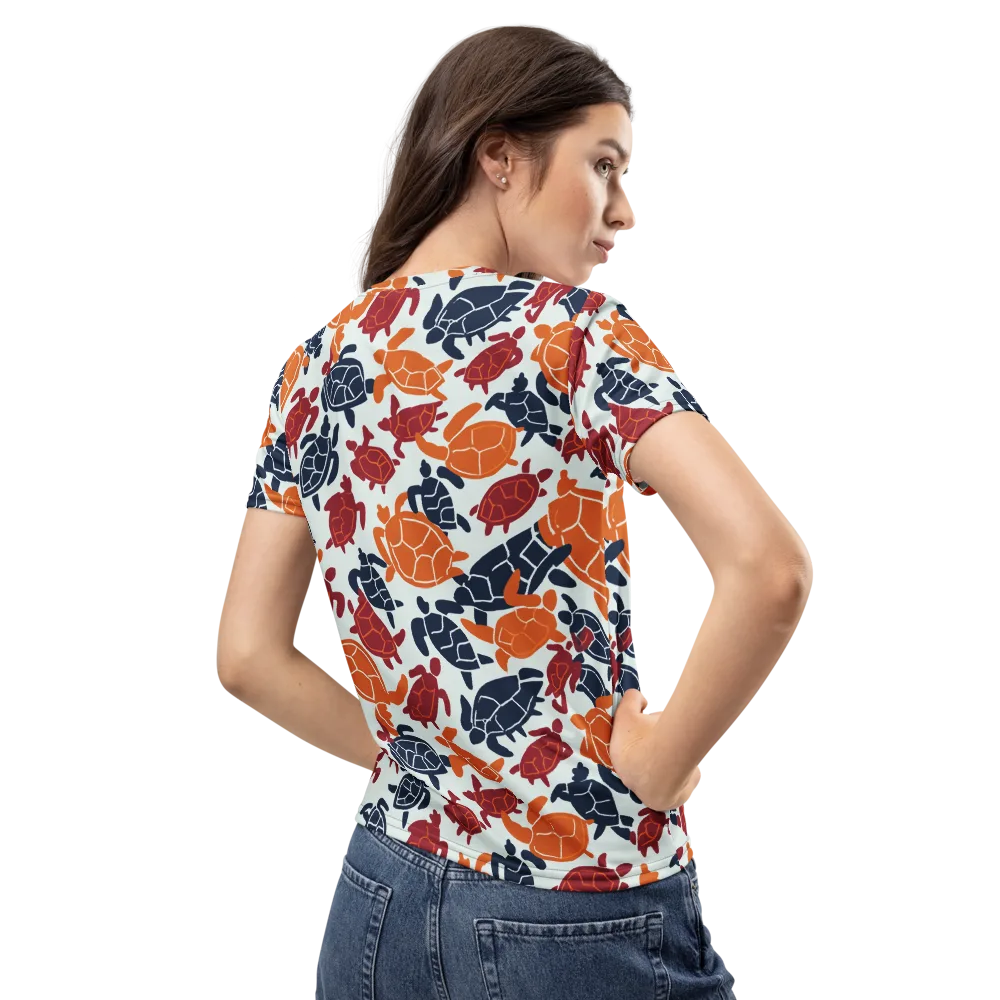 Carapace Parade on Women's Crew Neck T-Shirt — Back