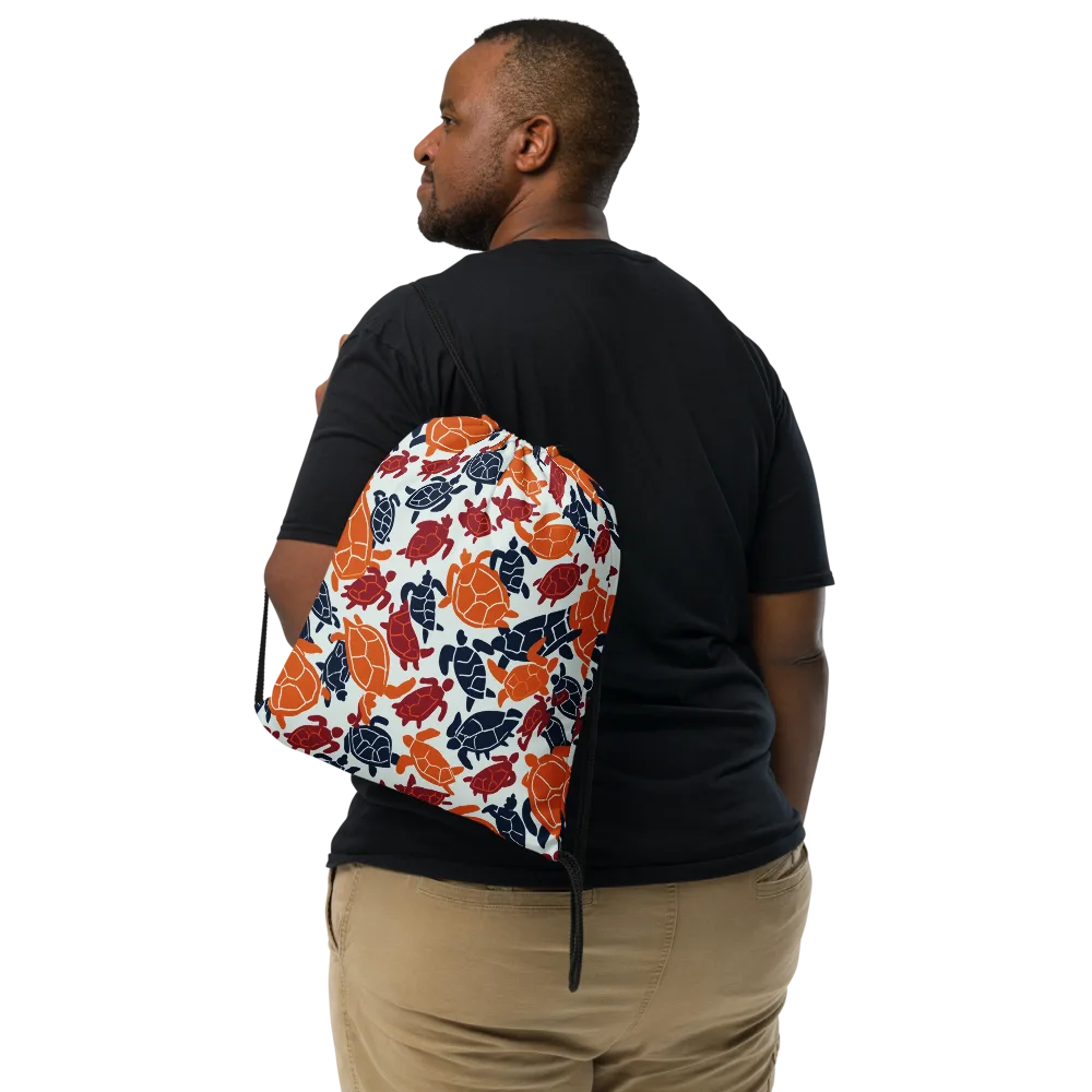 Carapace Parade on Drawstring Bag — Front