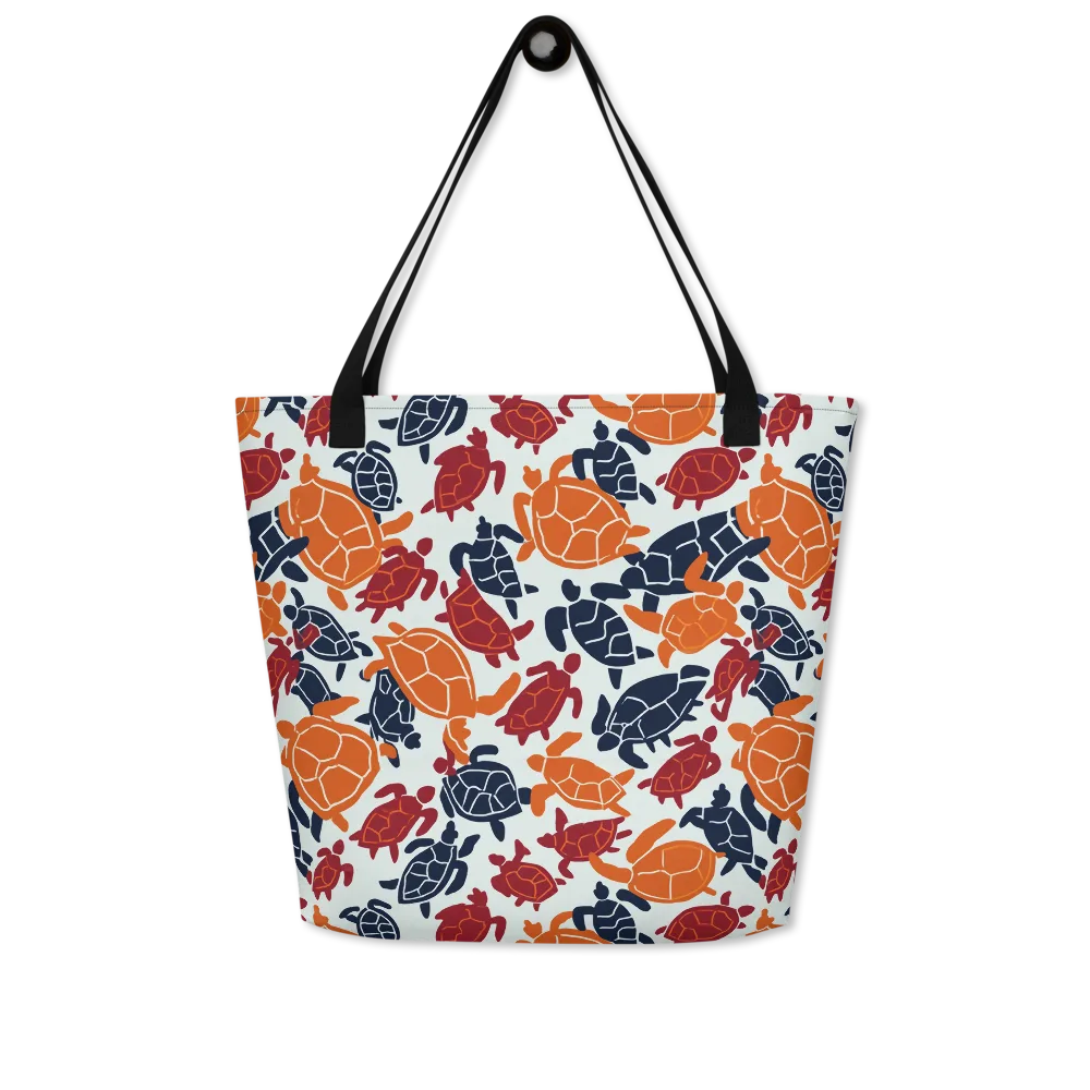 Carapace Parade on Large Tote Bag W/ Pocket — Front