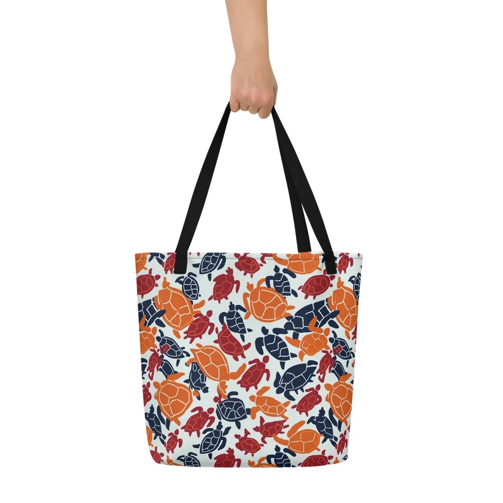 Carapace Parade on Large Tote Bag W/ Pocket — Front