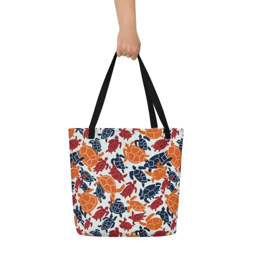 Carapace Parade on a Large Tote Bag W/ Pocket