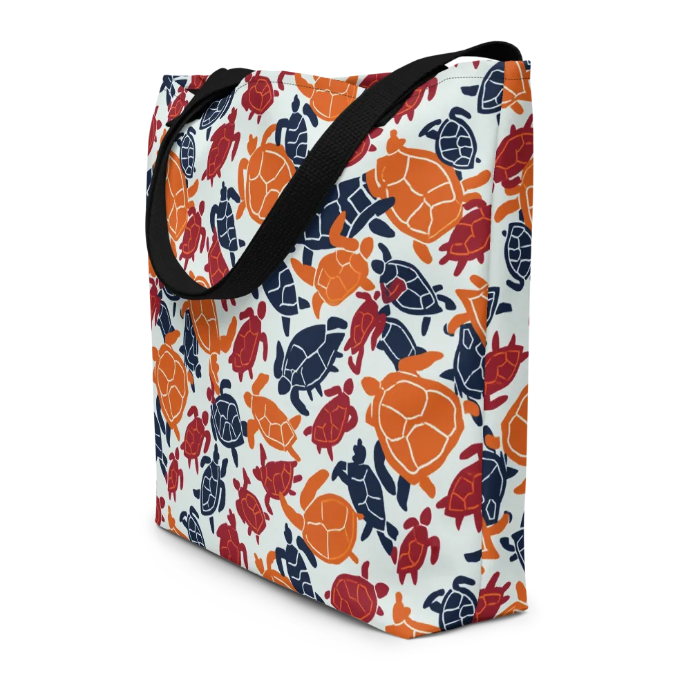 Carapace Parade on Large Tote Bag W/ Pocket — Front
