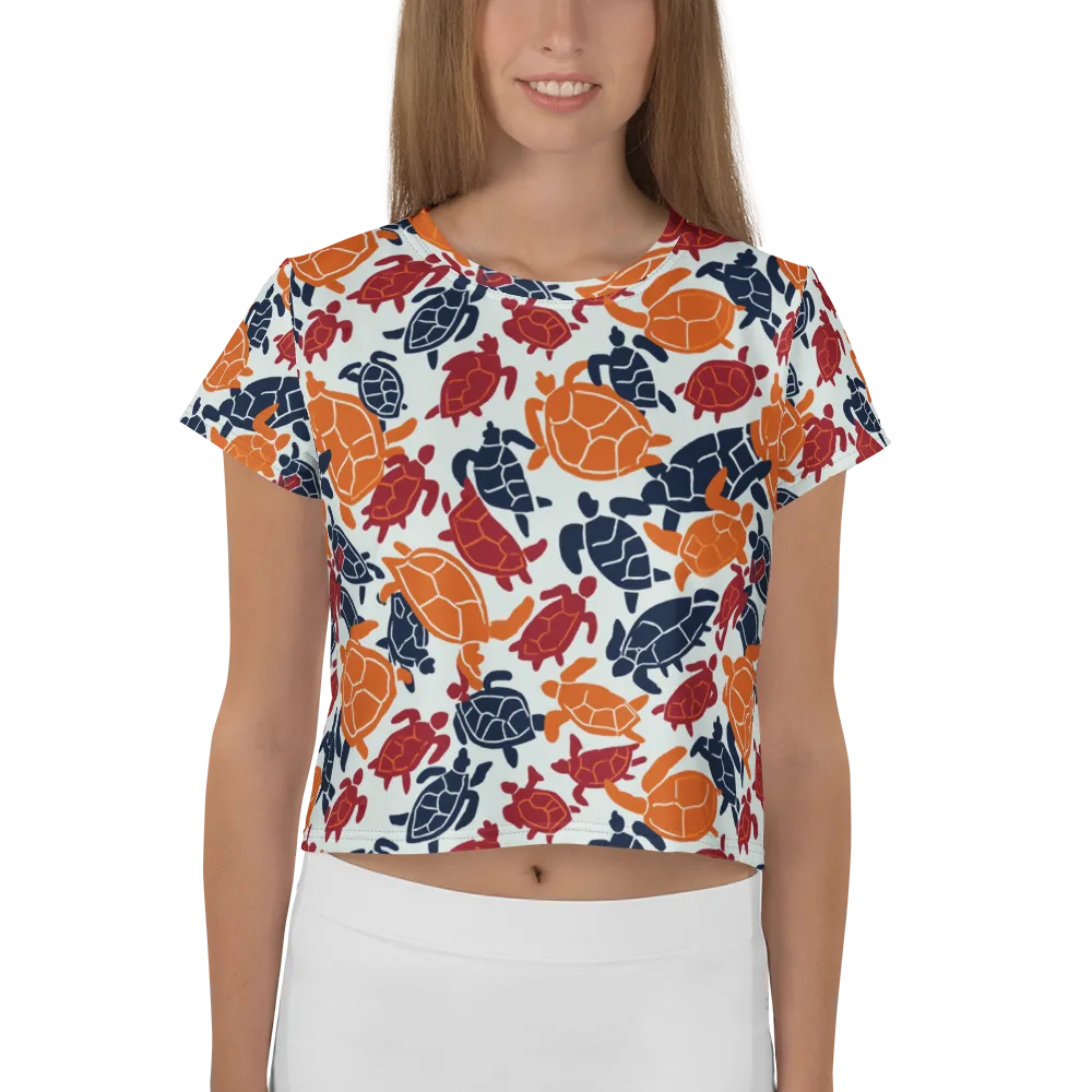 Carapace Parade on Crop Tee — Front