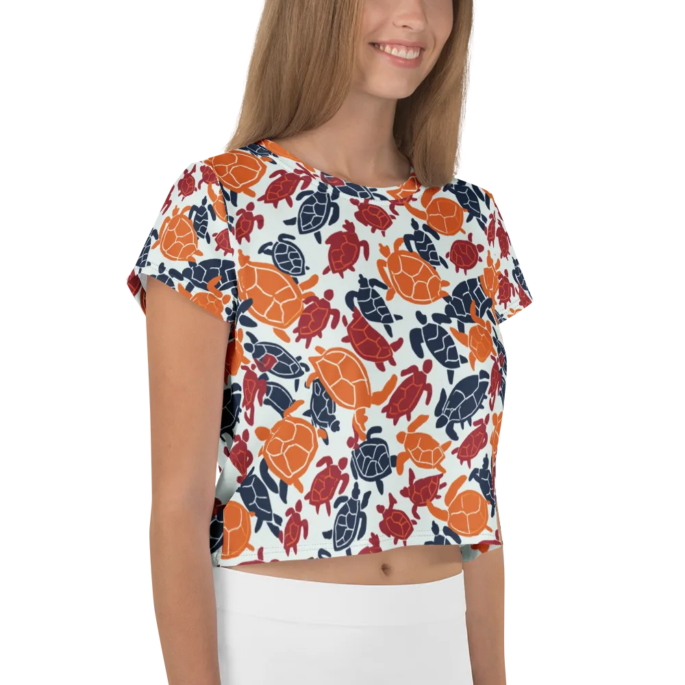 Carapace Parade on Crop Tee — Right