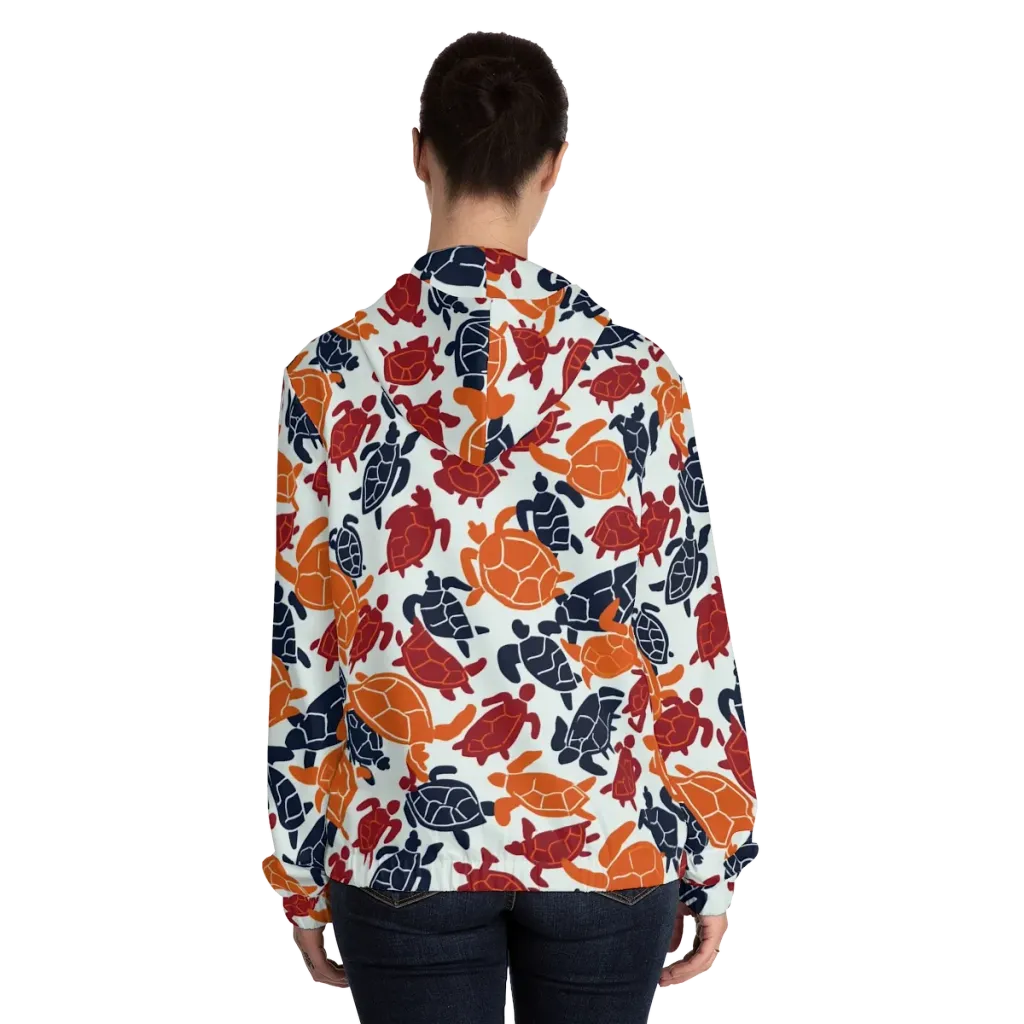 Carapace Parade on Women's Full-Zip Hoodie — Back On Person