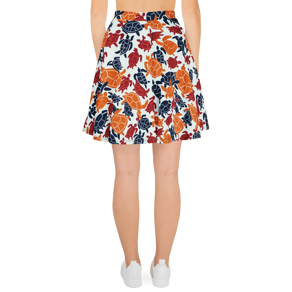 Carapace Parade on Skater Skirt — Back