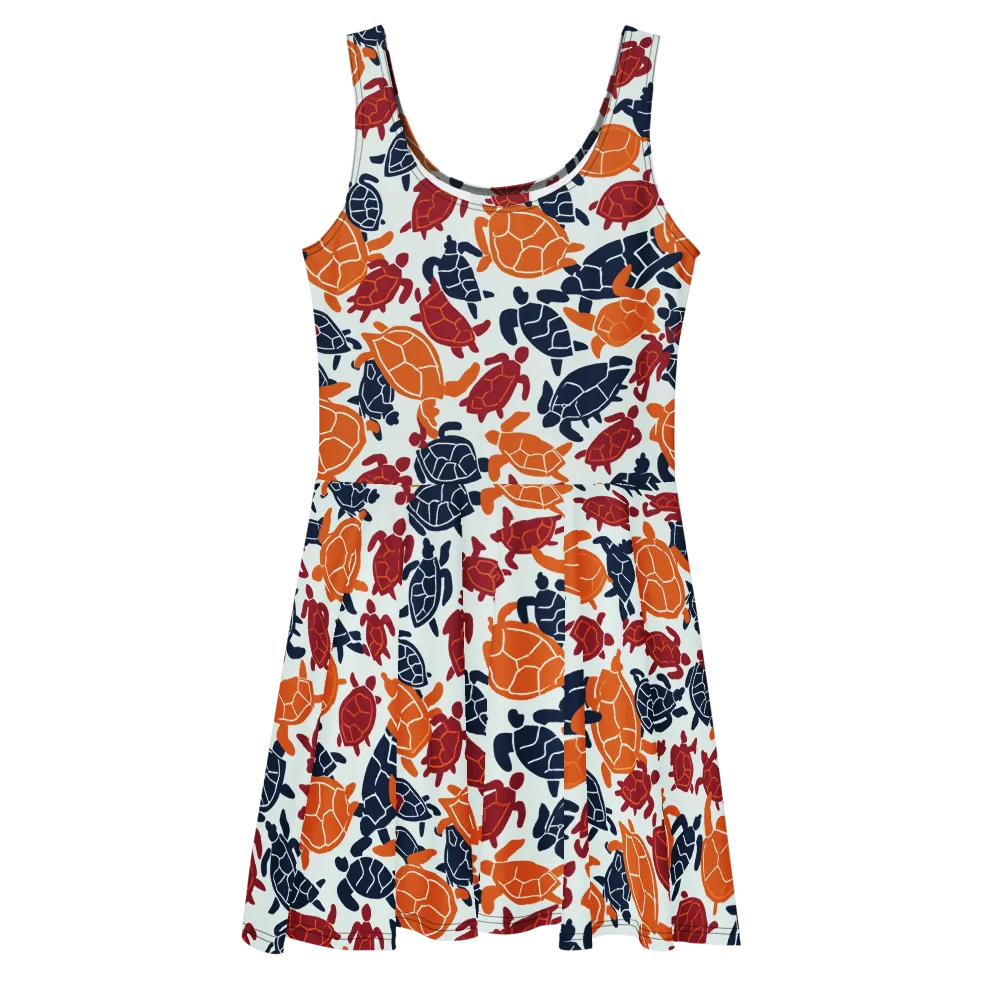 Carapace Parade on Skater Dress — Front
