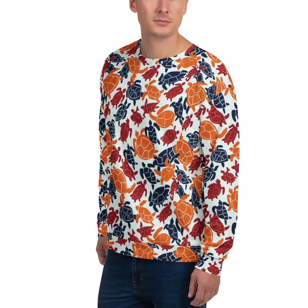Carapace Parade on Sweatshirt — Left Front