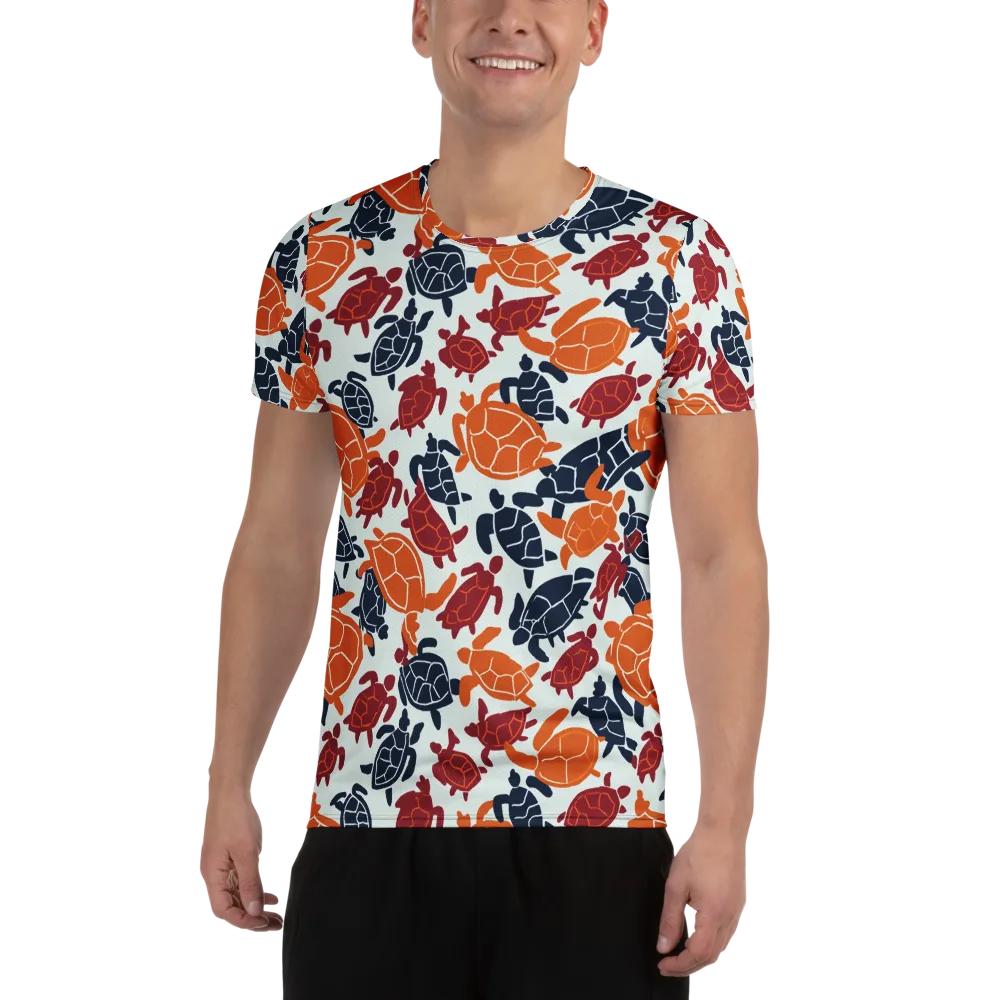 Carapace Parade on Men's Athletic T-Shirt — Front