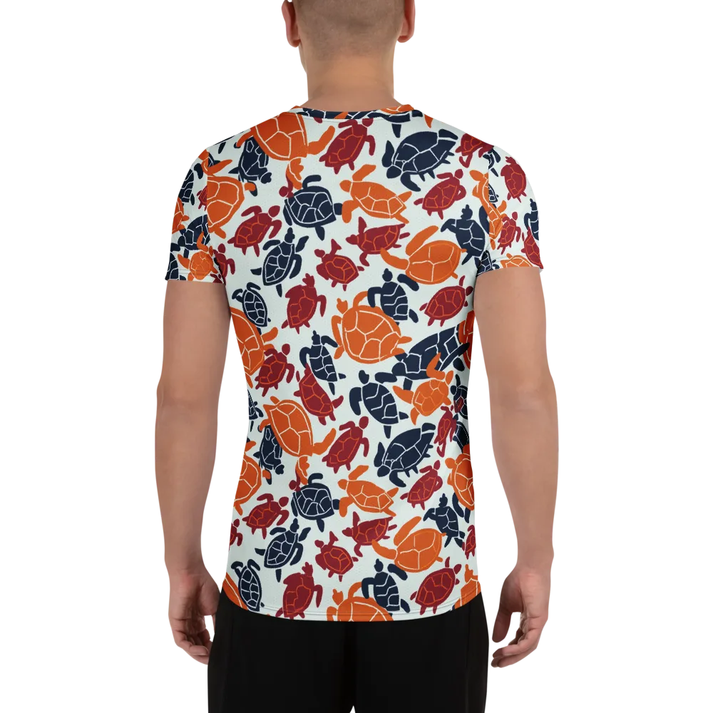 Carapace Parade on Men's Athletic T-Shirt — Back