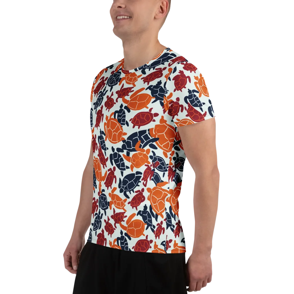 Carapace Parade on Men's Athletic T-Shirt — Left