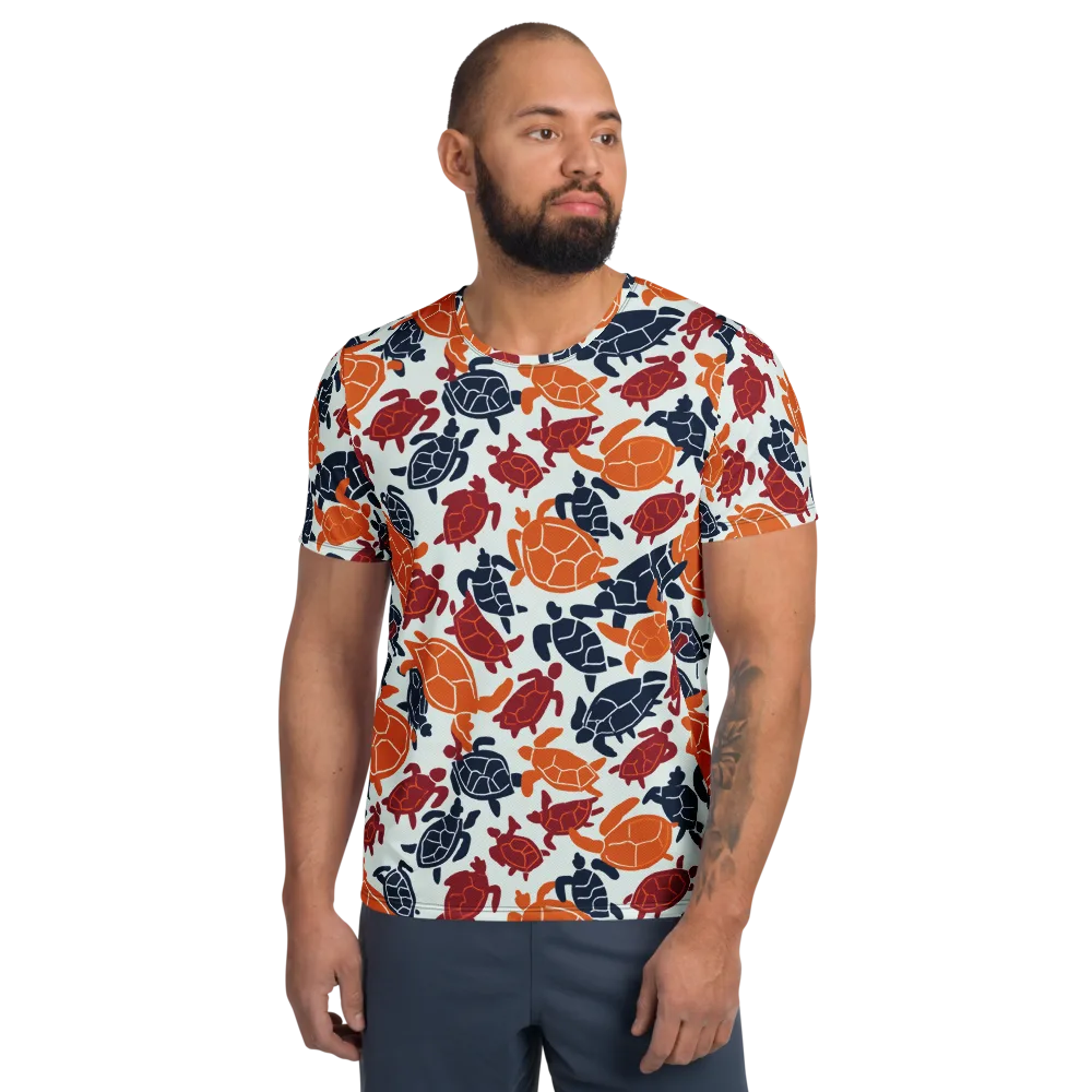 Carapace Parade on Men's Athletic T-Shirt — Front