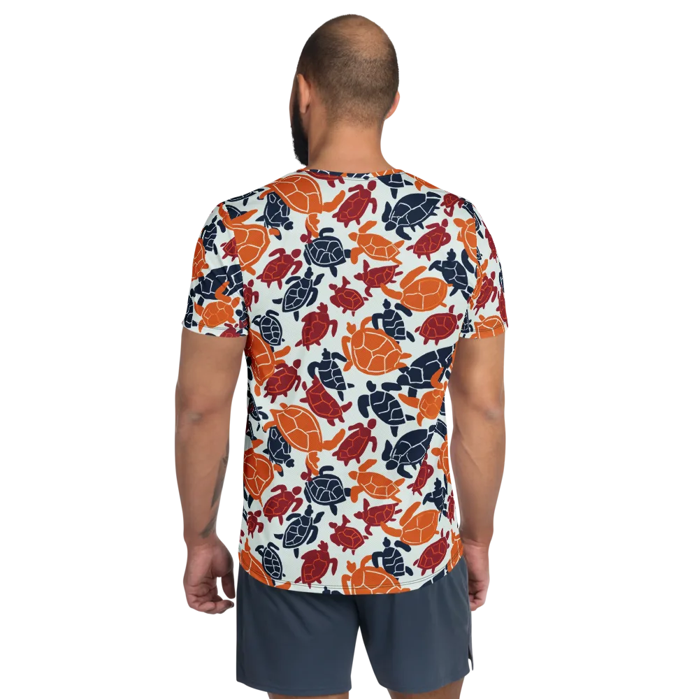 Carapace Parade on Men's Athletic T-Shirt — Back