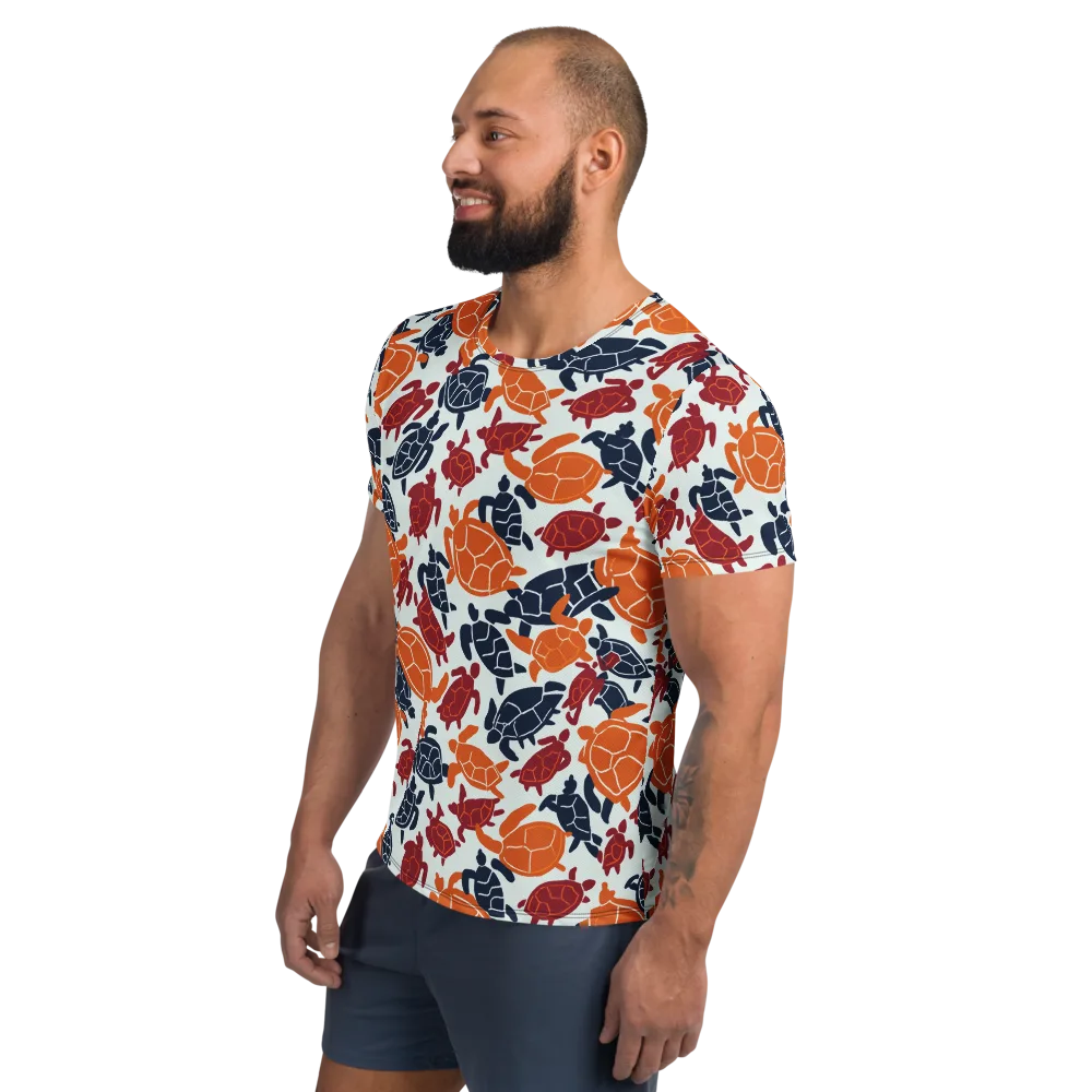 Carapace Parade on Men's Athletic T-Shirt — Left