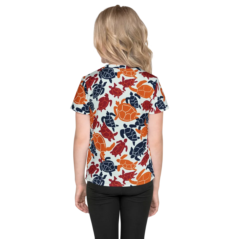 Carapace Parade on Kids Crew Neck T-Shirt — Back