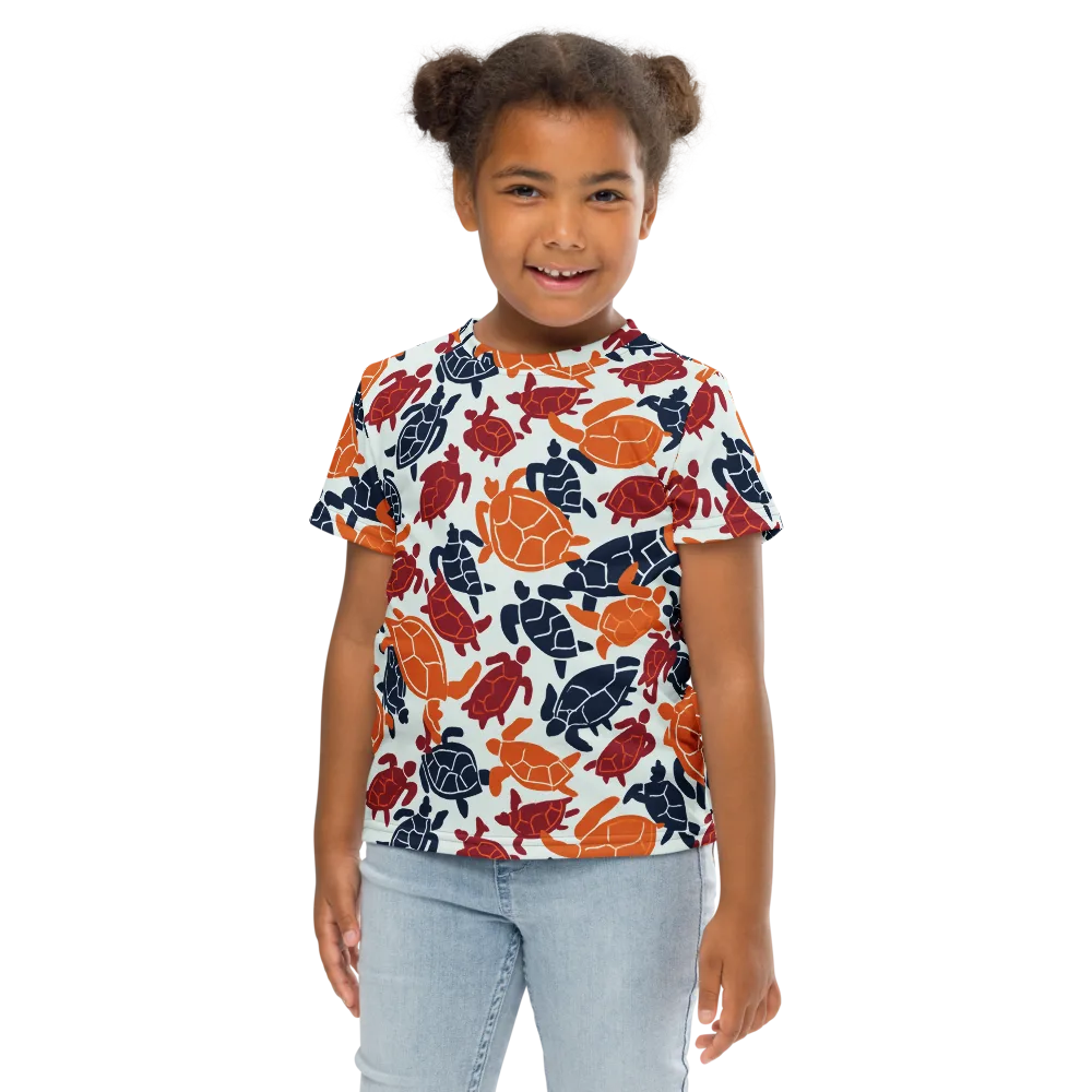 Carapace Parade on Kids Crew Neck T-Shirt — Front
