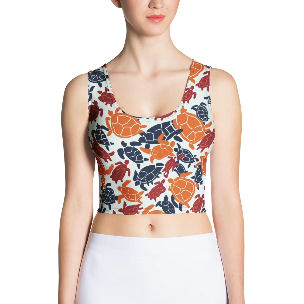 Carapace Parade on Crop Top — Front