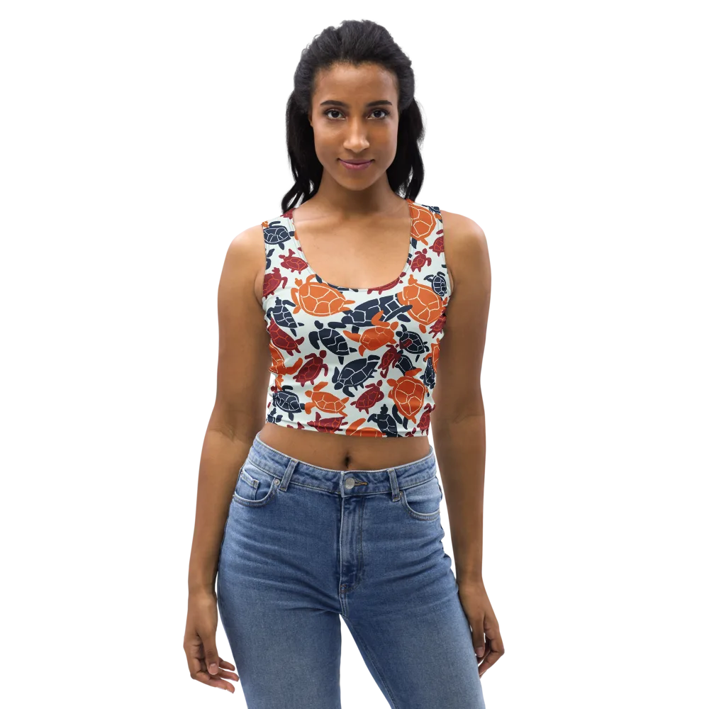 Carapace Parade on Crop Top — Front